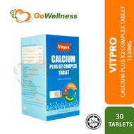 Vitpro Calcium Plus K2 Complex Tab 1339mg x 30's | Bone Build Up &amp; Good For Osteoporosis