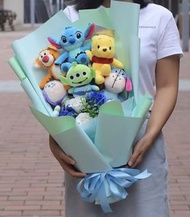 全場最平預訂 三眼仔 巴斯光年 小熊維尼 跳跳虎 史迪仔 公仔 生日前畢業 花束