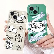 Casing For iPhone 14 Case A2882 Luxury Fashion Pattern Matte Shockproof Silicone Protective Cover 6.