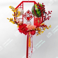 Decorative Wreath CNY 40cm With Light H77