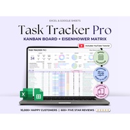 Task Tracker Excel Spreadsheet Task Priority Tracker Google Sheets To Do List Eisenhower Matrix Kanb