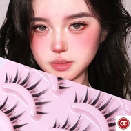 QC 5 Pairs Reusable Invisible Transparent Stem False Eyelashes Natural Fluffy Long Thick Makeup Tool