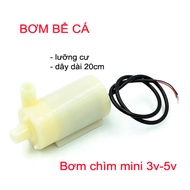 Mini 3v - 5v amphibian water pump for 60L/h fish tank