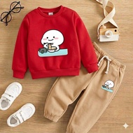XOS - Emo Eat Kids Outfit Cute Imported Kidsmie | Modern Children's Set | Comfortable Premium Babyte
