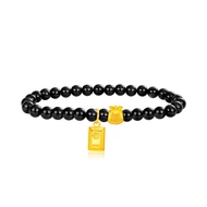 SK Jewellery Double Fortune 999 Pure Gold Bracelet