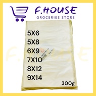 HM transparent plastic bag /plastik bungkus 300g(5x6/5x8/6x9/7x10/8x12/9x14)