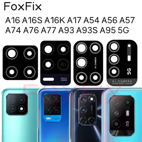 Rear Back Camera Glass Lens For OPPO A16 A16S A16K A17 A52 A72 A92 A54 A56 A57 A96 4G A74 A76 A77 A9