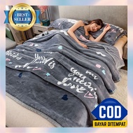 Selimut Dewasa Lembut 180X200 Halus Import Korea Jumbo 200X240 Tebal Murah Polos Bonita 200X200