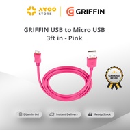 GRIFFIN Usb To Micro Usb 3FT In Pink (GC40595)