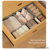 6PCS Clothes Organization Drawer Organizer Cloth Storage Box Foldable Storage Underwear Bra Socks Or