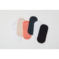 PILOII 7 pairs of Women Korean Casual Invisible Socks 100% Cotton