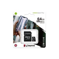 金士頓 - 64GB Class 10 UHS-I U1 A1 MicroSDXC 記憶卡 | CANVAS Select Plus SDCS2/64GB