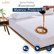 Padding Waterproof Mattress Protector Hypoallergenic Quilted Bed Cover Fitted Sheet All Size Available Mattress Pad