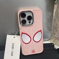 White Spider Man Pattern Phone Case Compatible for  IPhone 11 12 13 14 15 Pro Max Plus 7 8 Plus X XR XS MAX SE 2020 Fashion Design