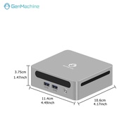 GenMachine Mini PC USB4 2.5G LAN  Ryzen 7 7840U ES 8 Core 16 Thread3.3-5.1GHzTDP:28W 24G 6400Mhz WIF