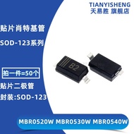 Patch Shottki Diode MBR0520W B2 MBR0530W B3 MBR0540W B4 SOD-123