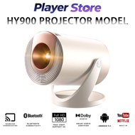 HY900 Projector Smart Projector Android 11.0 Wifi 6 5.0 Bluetooth 4K HD Mini Portable Home Theater