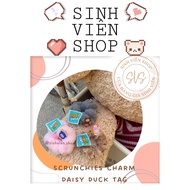 Scrunchies fur charm tag Daisy Duck pretty Duck
