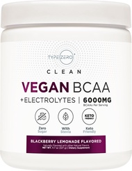 Type Zero BCAA Powder + Arginine AKG + Acetyl L- Carnitine HCI (BlackBerry Lemonade | 12.2 oz) BCAAs