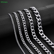 Shines New Trendy Cuban Chain Men Bracelet Classic Stainless Steel 3/5/7/9mm Width Chain Bracelet Fo