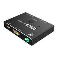 HDMI2.1 -Compatible 8k Switcher 2X1 Two-In-One-Out Switch High Definition Converter 8k 4K 3D for Tv Monitors KVM Switch