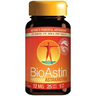 美國BioAstin 夏威夷蝦青素/蝦紅素 12毫克 25粒軟膠囊