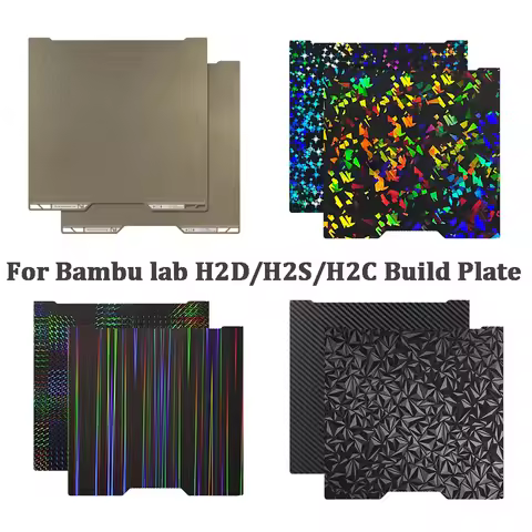 For Bambu Lab H2d H2C Bed Double Sided Bambulab Smooth Build Plate Hiqh Quality For Bambu Lab H2S Ac