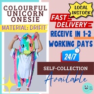 [Ready Instocks] Colourful Unicorn Mythical Animals Costumes Onesies for kids adults for Storybook C