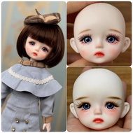 Đầu búp bê BJD 1/6 dễ thương DIY trang điểm búp bê có khớp bi 30cm đồ chơi búp bê cho bé gái quà sin