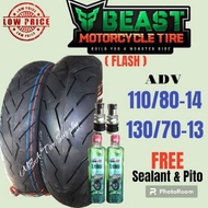 BEAST TIRE for ADV size14&amp;13 (FREE SEALANT &amp; PITO)