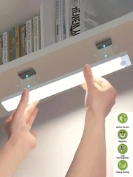 10/20/30/50公分白光led條燈,可調光充電式夜燈,適用於櫥櫃照明