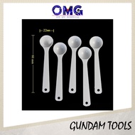 Tool Plastic Spoon Ladle 1 gram (5 units) Measuring Scoop Measuring Spoon Measure Tool Gundam Tools 