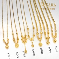 Emas 916 Rantai Leher Set | Gold 916 Necklace Set NO01+