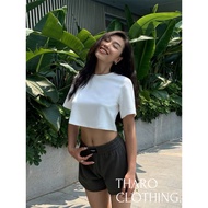 Basic Short Sleeve T-shirt, Crop Top - Tharo Clothing [AO00133]