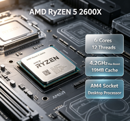AMD | AMD R5 2600X Ryzen 5 2600X Unlocked Overclocking 6 Core 12 Thread AM4 Desktop Processor for Ga