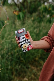 ETNA Snapclean 不銹鋼保溫杯10oz (300ml) - 白色+花卉拼圖圖