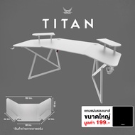 Tengu โต๊ะเกมมิ่ง รุ่น Titan Series หน้าโต๊ะ 180 ซม. รองรับ 2 จอ  ขาเหล็กพิเศษแข็งแรง รับประกัน 2 ปี