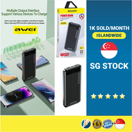 🔥【SG】🔥 AWEI P37K P5K HocoJ100 J111 2.1A 10000mAh Dual USB Power Bank Portable Charger Battery 2 USB 