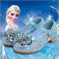 kasut perempuan heels kasut perempuan kasut raya perempuan Girls High Heels Spring Autumn Elsa Froze
