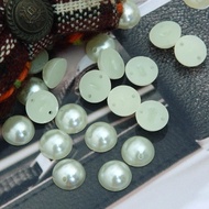 Diy diy Jewelry Imitation Pearl Double Hole Hand-Sewn Semicircle Imitation Pearl Clothes Clothing di