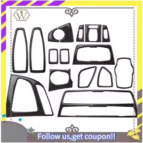 L38A-Carbon Fiber Full Set Interior Accessories For BMW 3 Series F30 F31 2013-2018 GT F34 4 Series F