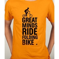 Folding Bike Foldies Brompton Tern Bicycle Tern Mountain Bike Short Sleeve T-shirt ( Short Sleeve )