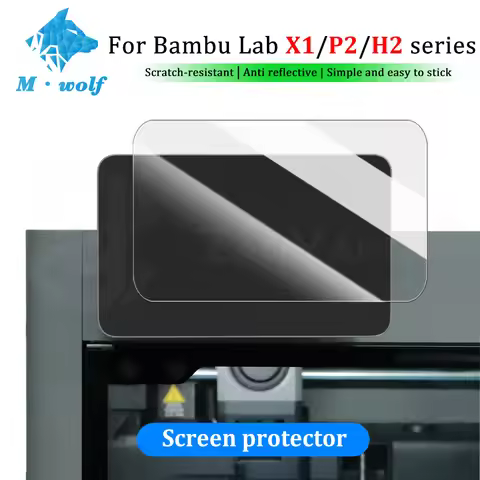 For Bambu Lab X2D X1C H2D H2S H2C P2S Screen Protector High-Definition Transparency Anti-Fingerprint