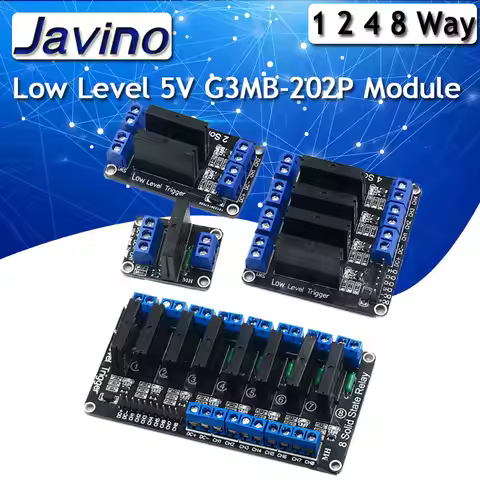 hight Low Level 5V 1 4 8 Channel SSR G3MB-202P Solid State Relay Module 240V 2A Output with Resistiv
