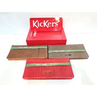Kickers genuine leather unisex long wallet