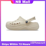 ของแท้พิเศษ Crocs Classic Baya Clog Bone Shoes Non-Slip Thick Sole Beach Sandals 208186-11S รองเท้าผ