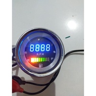 Tachometer Kilometer Rpm Jarum Universal Untuk mobil dan motor/er Analog Led / Tachometer Jarum Moto