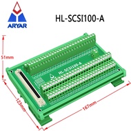 100-pin 0.05" Mini D Ribbon/MDR Female Breakout Board SCSI100 Terminal Module