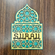 Surau Sign Papan Tanda Surau Indoor Signage Home Decor