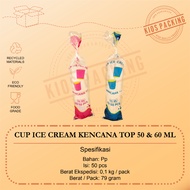 Clear Plastic Cups 50ml 65ml Contents 50pcs Ice Cream Glasses Jelly Glasses/s Pudding Glasses/s Cont